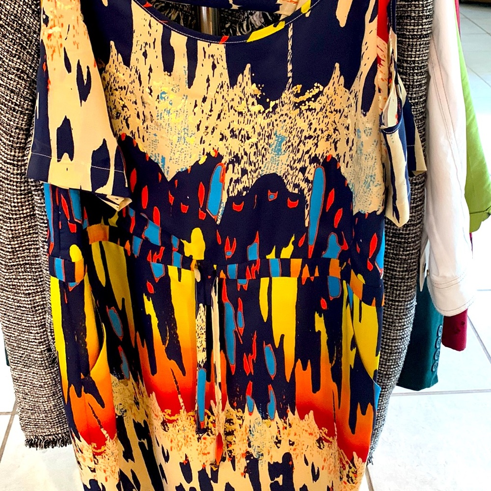 Cute little summer dress with open shoulders
